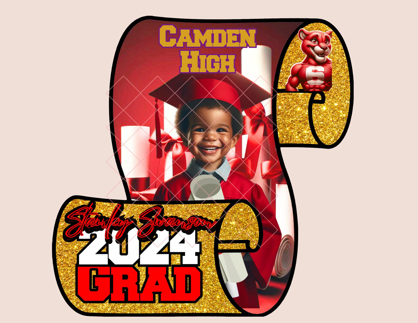 Editable Graduation Fan Template 2024