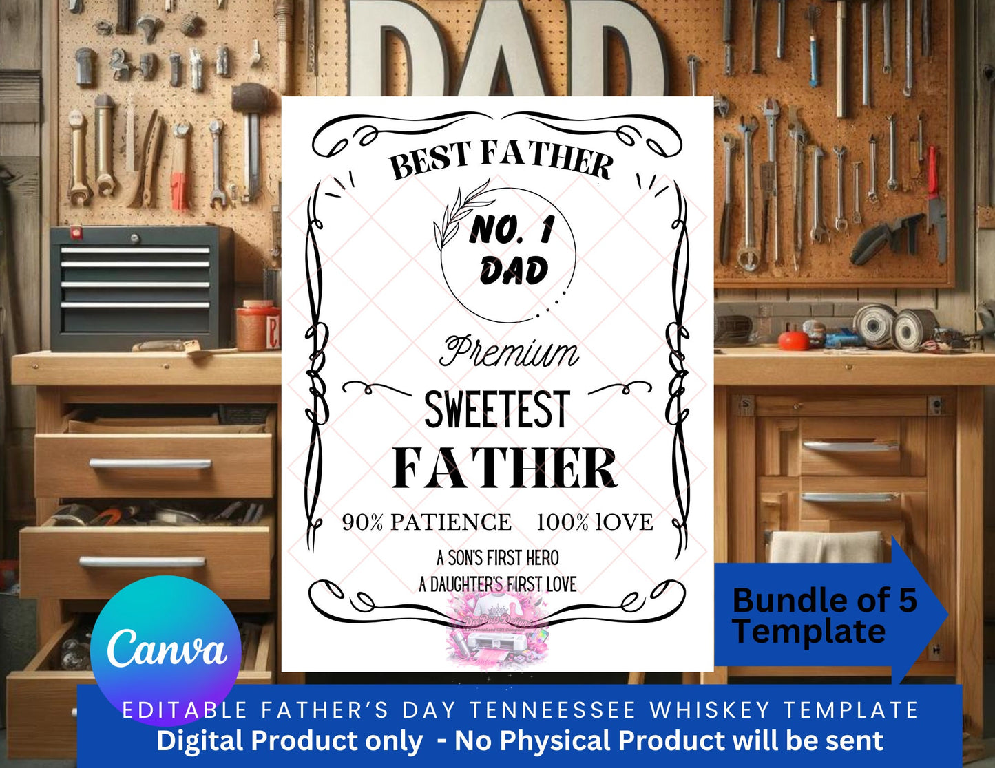 Fathers Day PNG, Tennessee Whiskey, Dad Png, Happy Fathers Day